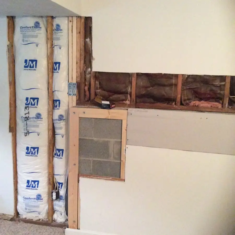 Wall insulation replacement during Contents Cleaning & Restoration in Grain Valley